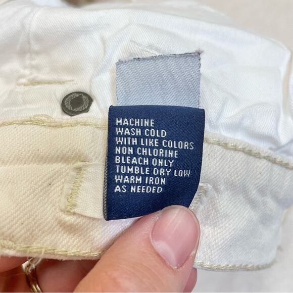 Madewell Cream Denim Shorts Size 27 - Picture 6 of 6